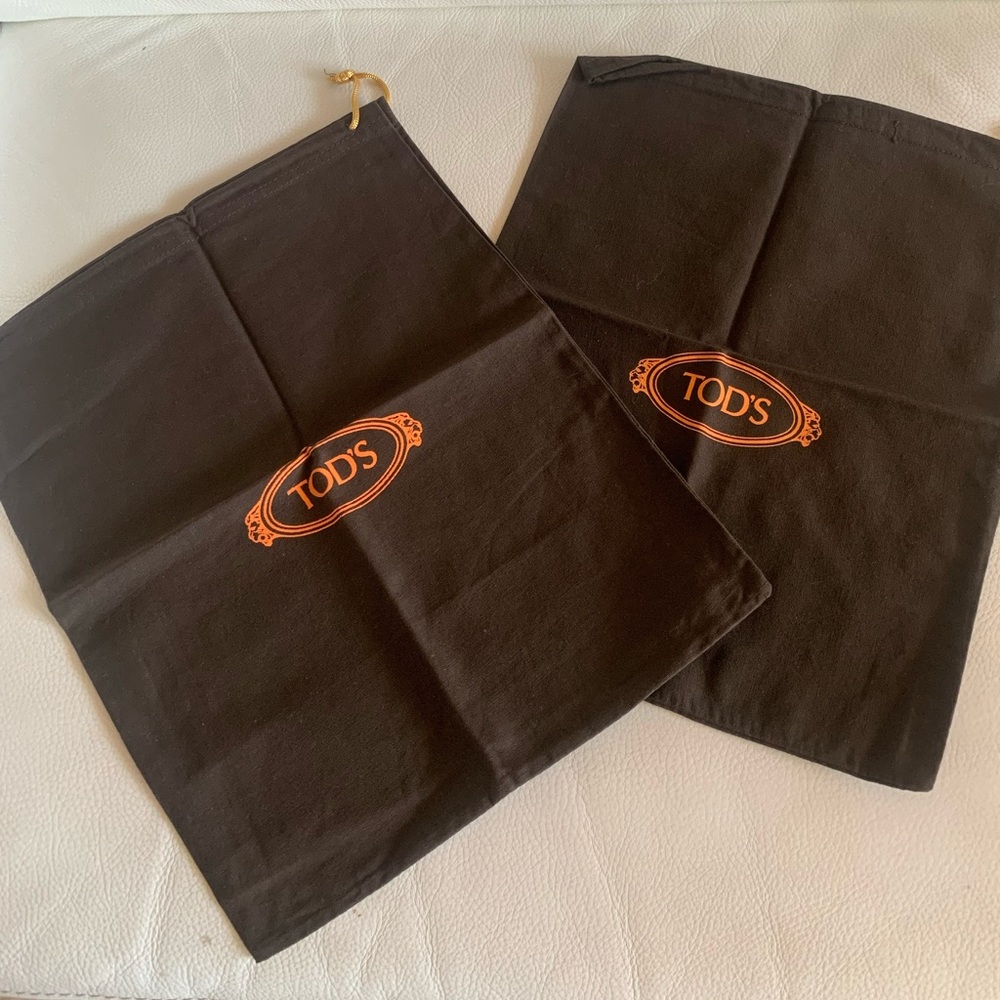 New TOD’S  Shoe Dust drawstring Bag W 11 3/4”//H 15 ". (available 8 for sale,